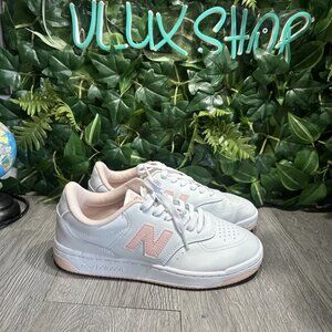New Balance Unisex W80 BBW80WPK White Casual Shoes Sneakers Size Women 9.5 B